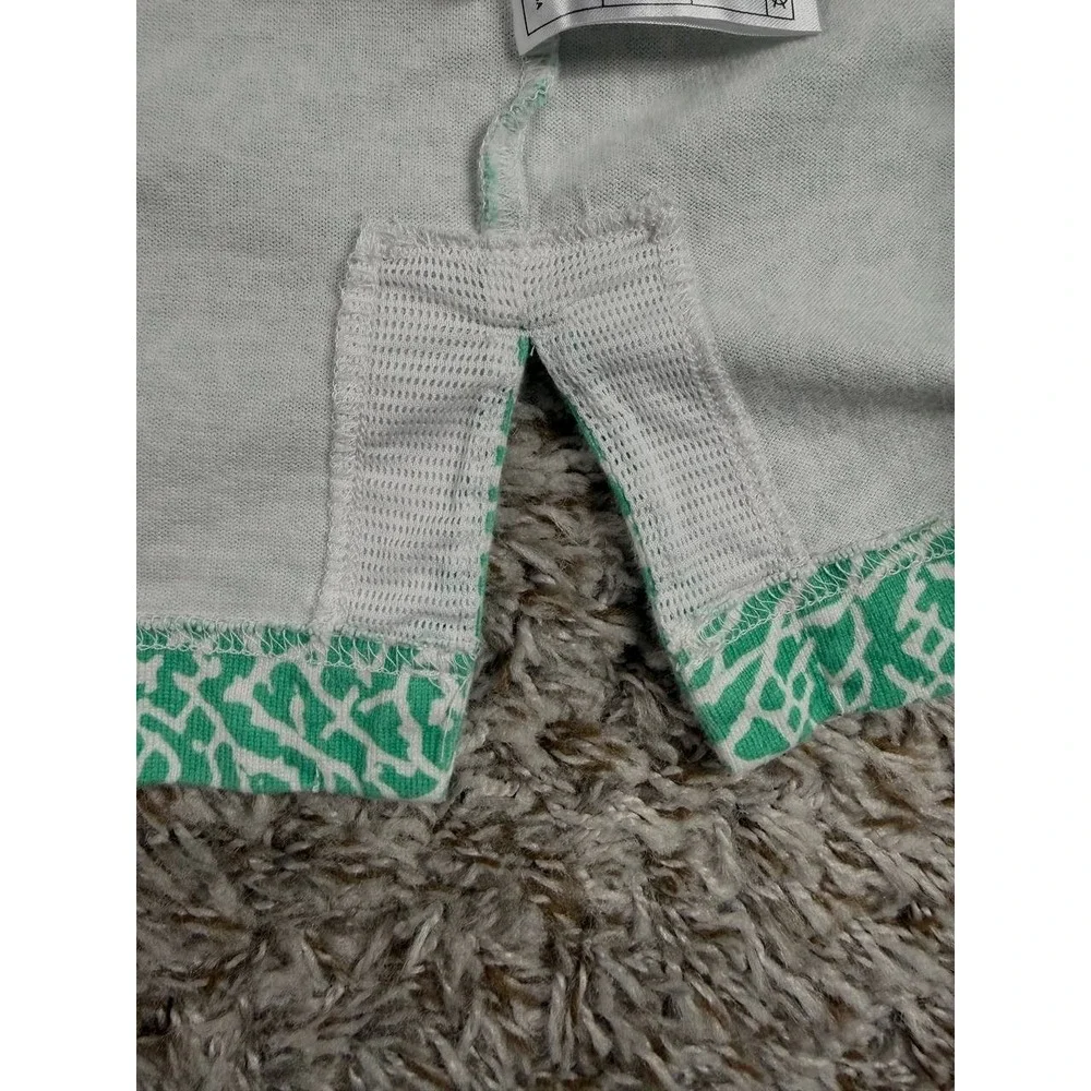 Nike Air Jordan Men's XXL Elephant Print Polo Shirt White Yellow Teal Jumpman